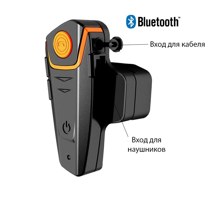 BT S2 Intercom 11 - Мотогарнитура BT-S2 Intercom - до 1000 м внутренняя связь, Bluetooth, FM радио, поддержка GPS, 450 мАч аккумулятор