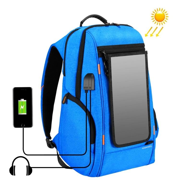 vodozashhishhennyj usb rjukzak s solnechnoj panelju 7vt haweel 2160l 10 - Водозащищенный USB-рюкзак с солнечной панелью 7Вт HAWEEL 2160L