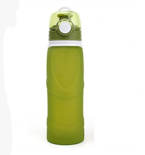 skladnaja butylka kushun 05 - Складная бутылка KUSHUN: пищевой силикон, кнопка «антивакуум», 100% защита от утечки