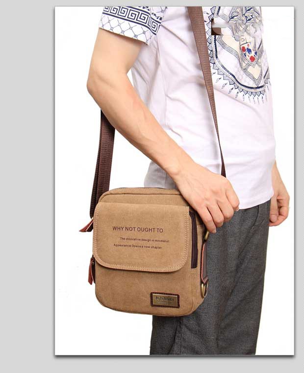 Мужская плечевая USB-сумка Peterbolo Maskilli со встроенным USB-портом