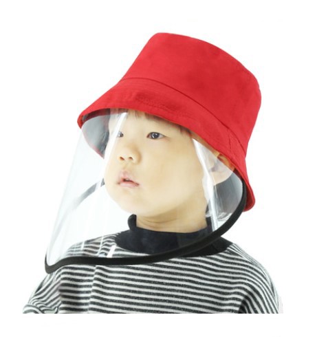 Детский защитный экран для лица с шапочкой (противовирусная детская маска защитная + панама)