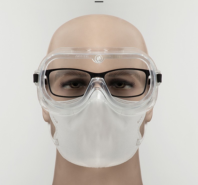 Защитные очки для глаз, защитная полумаска от вирусов, пыли, воды, осколков