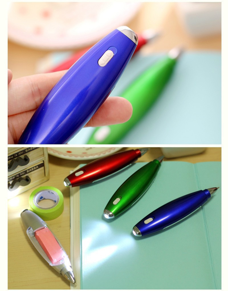 блокнот с фонариком ручка шпаргалка с бумагой внутри 09 - Ручка-блокнот с фонариком, ручка-шпаргалка с бумагой внутри