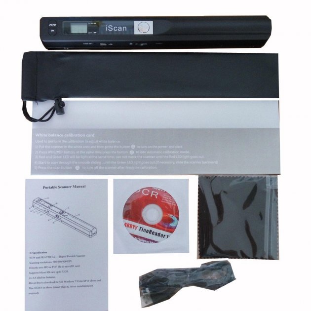 8 - Портативный ручной сканер Архивариус G412