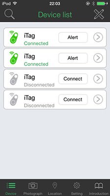 15680 - Поисковый Bluetooth брелок-трекер для поиска ключей iTag: приложение для iOS/Android