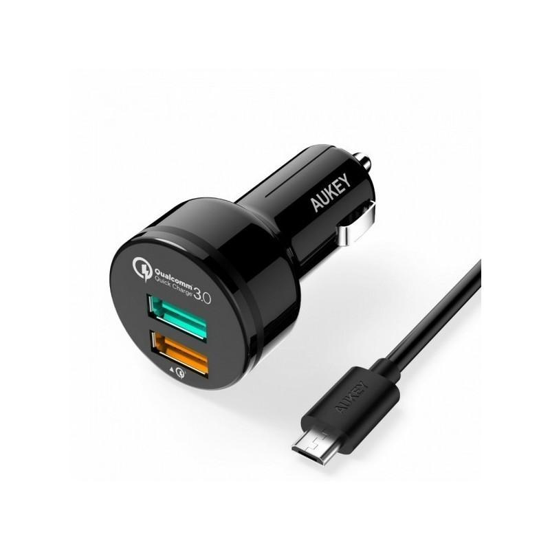 18497 - Быстрое автомобильное зарядное устройство - 2 х USB 3.0, защита от перезаряда и замыканий