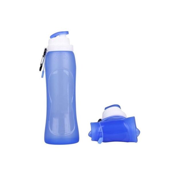 19737 - Складная дорожная бутылка для воды 500 мл: пищевой экологически чистый силикон