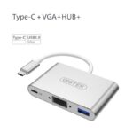 23028 thickbox default - USB-концентратор + VGA-переходник + адаптер питания для устройств с портом USB Type-C: 2 х USB 2.0, USB3.0