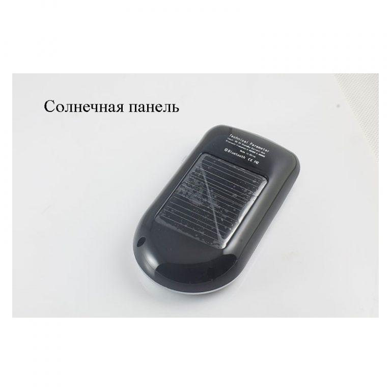 23917 - Автомобильная Bluetooth-гарнитура Egtong Solar с солнечной батареей: система эхоподавления DSP, зарядка от солнца/ USB-порта