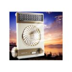 32493 thickbox default - Мини-вентилятор на солнечной батарее с LED-лампой и фонариком: питание от солнечной панели и от сети, батарея 2000 мАч
