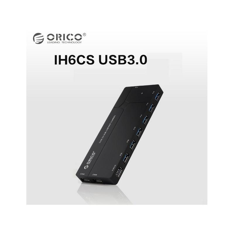 35795 - Многофункциональный HUB ORICO IH6CS - 6 х USB 3.0 для передачи данных, картридер SD, 3 х USB для зарядки