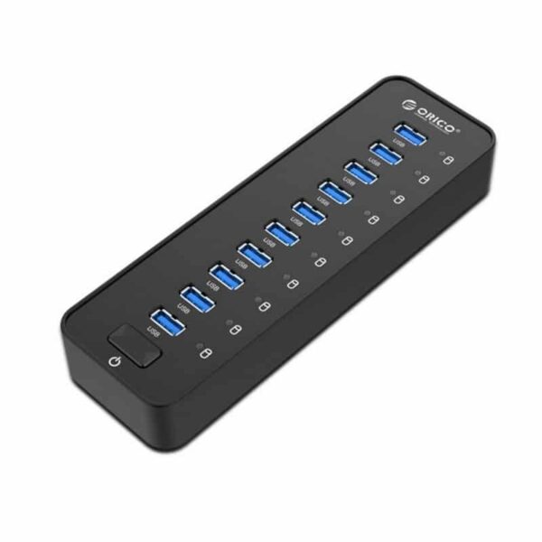 35872 - 10-портовый USB-концентратор ORICO P10-У3 - USB3.0, функция зарядки, независимые индикаторы