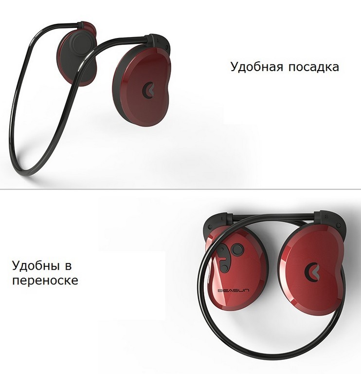 36909 - Bluetooth наушники BEASUN GY1 на основе костной проводимости - Bluetooth 4.1, до 8 часов музыки, микрофон