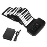 Гибкое пианино-клавиатура со встроенным аккумулятором (1000 мАч) Konix Profy: 88 клавиш, 140 тонов, 128 ритмов, демо-мелодии