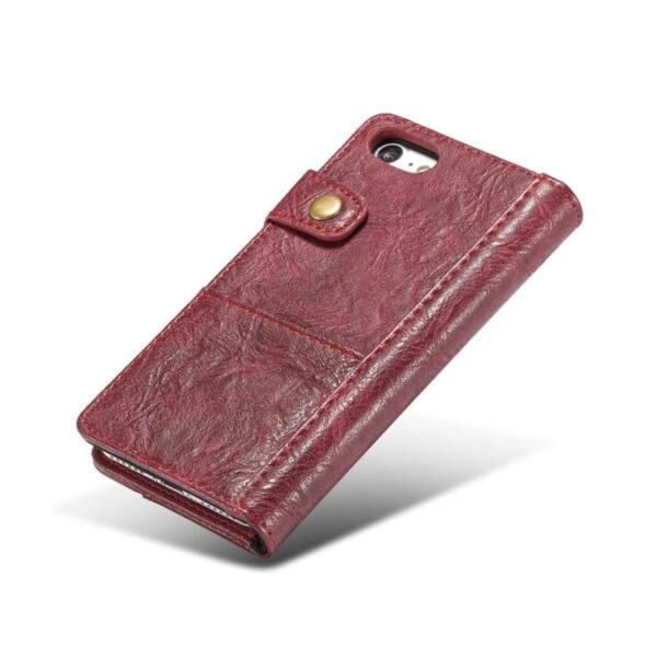 39584 - Кожаный чехол-кошелек CaseMe i8 для iPhone 8/ 7: слоты для карт и денег, PU-кожа Crazy Horse, бизнес-стиль