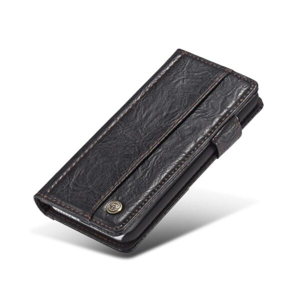 39645 - Кожаный чехол-кошелек CaseMe i8 для iPhone X: слоты для карт и денег, PU-кожа Crazy Horse, бизнес-стиль