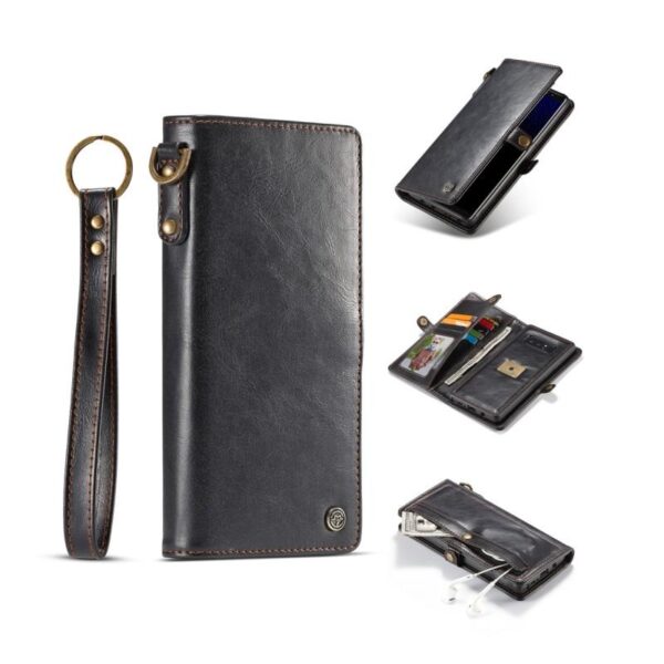 39878 - Кожаный чехол-кошелек CaseMe для Samsung Galaxy Note 8 + TPU задняя крышка-бампер + ремешок