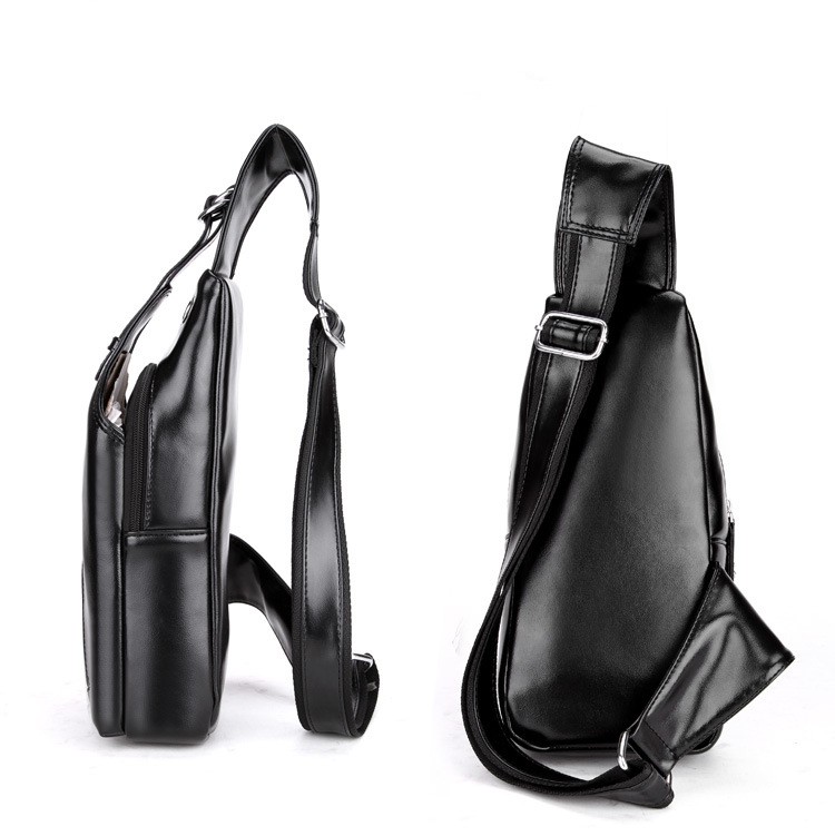 40097 - Стильная мужская сумка-рюкзак Locoer Backpack: PU кожа, 3 цвета, регулируемый ремень, 3 варианта ношения