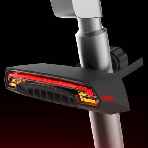 5070 - Задняя лазерная мигалка для велосипеда Meilan X5 со светодиодами и пультом управления (водонепроницаемость IPX4)