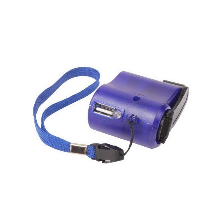 7451 - Зарядное устройство для телефона с ручным генератором (динамо зарядка)